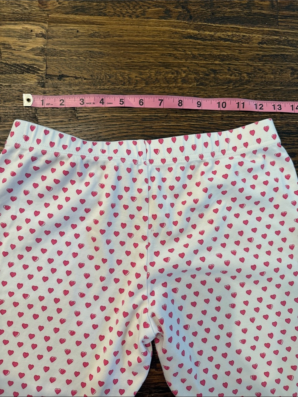 Roller Rabbit White Pajama Bottoms with Pink Heart Print - Picture 4 of 6